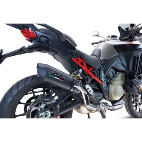 Scarico GPR Furore Evo4 Nero per Ducati Multistrada V4 Rally dal 2023 al 2024 omologato