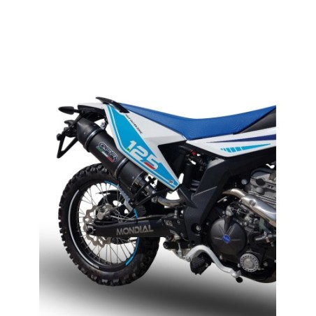 Scarico GPR Furore Evo4 Nero per F.B. Mondial Smx 125 Enduro dal 2018 al 2020 omologato