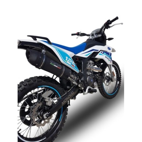Scarico GPR Furore Evo4 Nero per F.B. Mondial Smx 125 Enduro dal 2021 al 2023 omologato