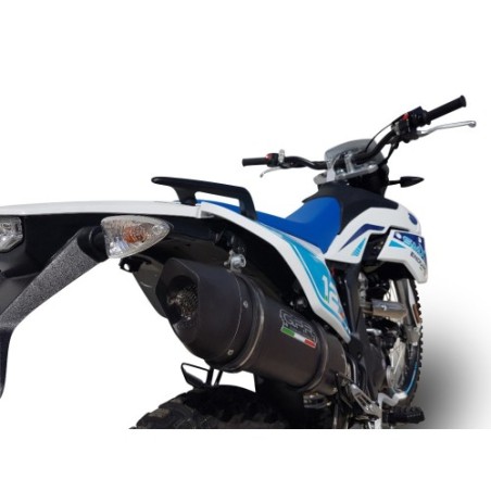 Scarico GPR Furore Evo4 Nero per F.B. Mondial Smx 125 Enduro dal 2021 al 2023 omologato
