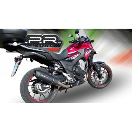 Scarico GPR Furore Evo4 Nero per Honda Cb 400 X dal 2016 al 2018 omologato