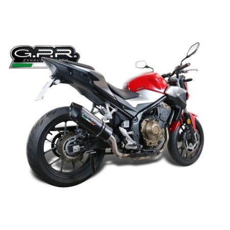 Scarico GPR Furore Evo4 Nero per Honda Cb 500 F dal 2016 al 2018 omologato