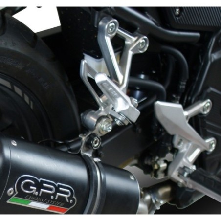Scarico GPR Furore Evo4 Nero per Honda Cb 500 F dal 2016 al 2018 omologato