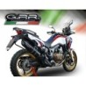 Scarico GPR Furore Evo4 Nero per Honda Crf 1000 L Africa Twin dal 2018 al 2020 omologato