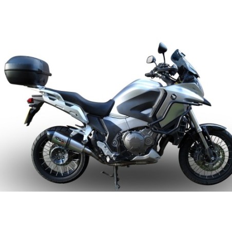 Scarico GPR Furore Evo4 Nero per Honda VFR1200X Crosstourer dal 2017 al 2020 omologato