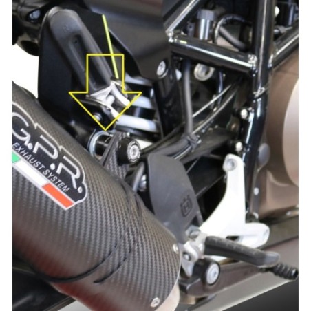 Scarico GPR Furore Evo4 Nero per Husqvarna Svartpilen 701 dal 2018 al 2020 omologato