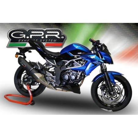 Scarico GPR Furore Evo4 Nero per Kawasaki Z 125 dal 2019 al 2020 omologato