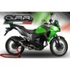 Scarico GPR Furore Evo4 Nero per Kawasaki Versys-X 300 dal 2017 al 2021 omologato