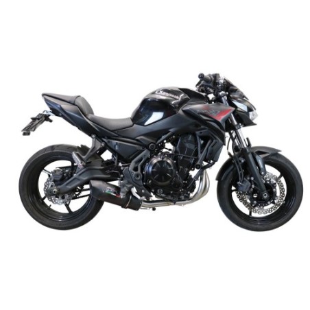 Scarico GPR Furore Evo4 Nero per Kawasaki Z 650 dal 2017 al 2020 omologato