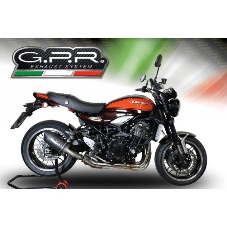 Scarico GPR Furore Evo4 Nero per Kawasaki Z 900 RS dal 2021 al 2024 omologato