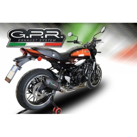 Scarico GPR Furore Evo4 Nero per Kawasaki Z 900 RS dal 2021 al 2024 omologato
