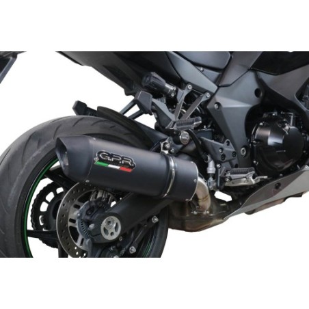 Scarico GPR Furore Evo4 Nero per Kawasaki Ninja 1000 Sx dal 2021 al 2024 omologato
