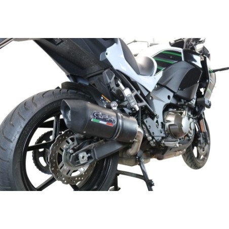 Scarico GPR Furore Evo4 Nero per Kawasaki Versys 1000 I.E. dal 2019 al 2020 omologato