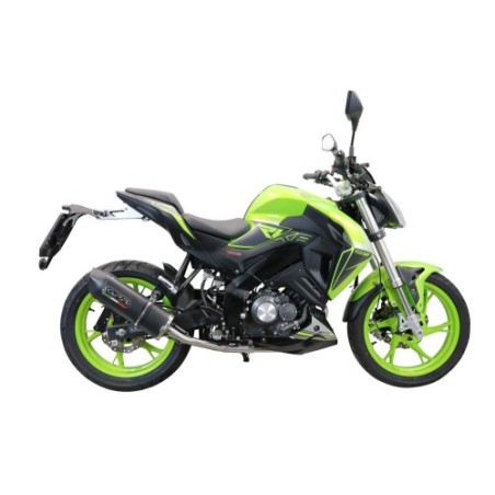 Scarico GPR Furore Evo4 Nero per Keeway Rkf 125 dal 2018 al 2020 omologato