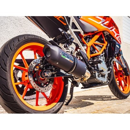 Scarico GPR Furore Evo4 Nero per KTM Duke 125 dal 2017 al 2020 omologato