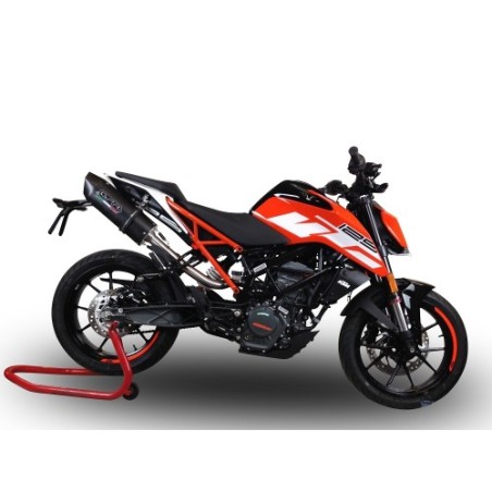 Scarico GPR Furore Evo4 Nero per KTM Duke 125 dal 2017 al 2020 omologato