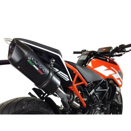 Scarico GPR Furore Evo4 Nero per KTM Duke 125 dal 2017 al 2020 omologato