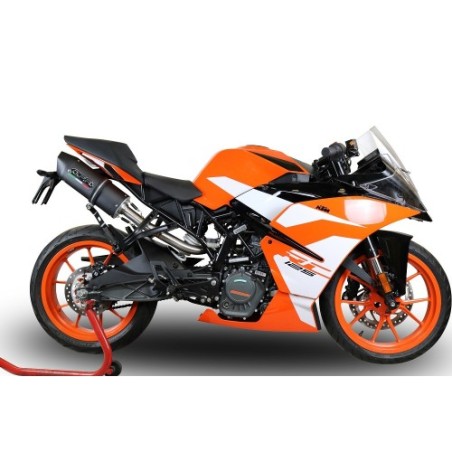 Scarico GPR Furore Evo4 Nero per KTM Rc 125 dal 2017 al 2020 omologato