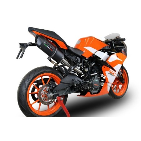 Scarico GPR Furore Evo4 Nero per KTM Rc 125 dal 2017 al 2020 omologato