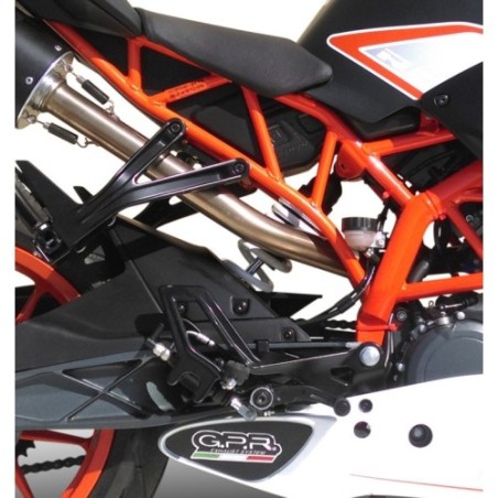 Scarico GPR Furore Evo4 Nero per KTM Duke 390 dal 2017 al 2020 omologato