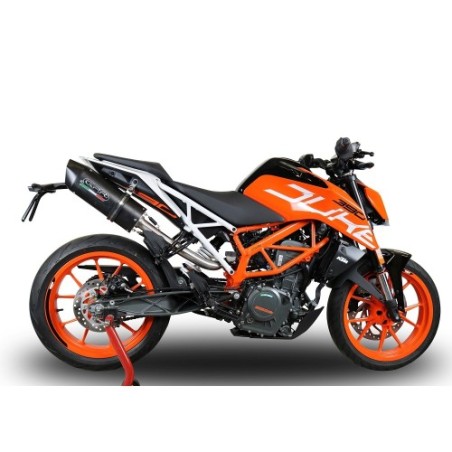 Scarico GPR Furore Evo4 Nero per KTM Duke 390 dal 2017 al 2020 omologato