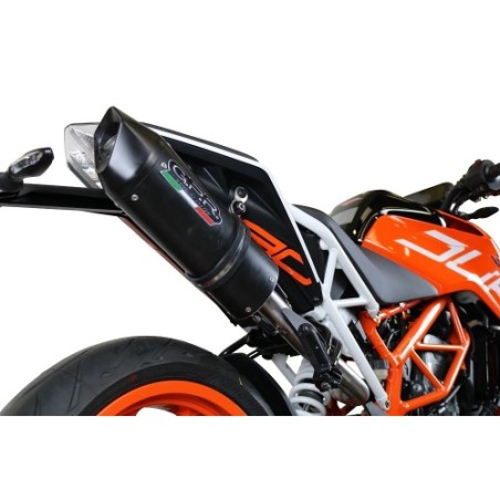 Scarico GPR Furore Evo4 Nero per KTM Rc 390 dal 2017 al 2020 omologato