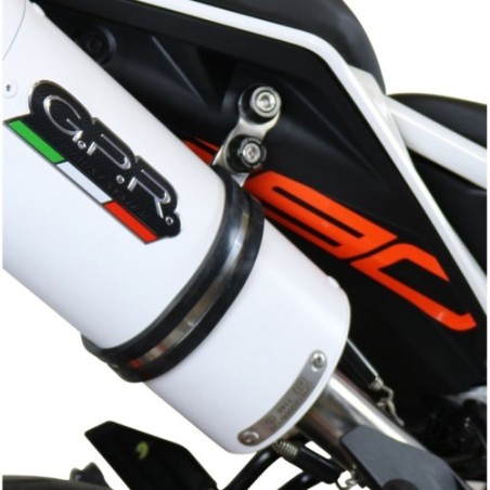 Scarico GPR Furore Evo4 Nero per KTM Rc 390 dal 2017 al 2020 omologato
