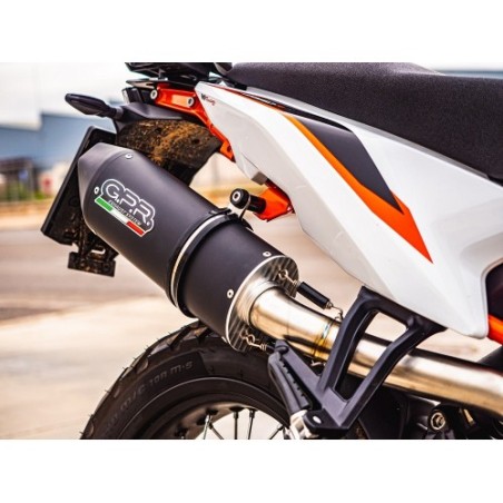 Scarico GPR Furore Evo4 Nero per KTM Duke 890 dal 2021 al 2024 omologato