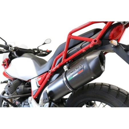 Scarico GPR Furore Evo4 Nero per Moto Guzzi V85 TT dal 2021 al 2024 omologato