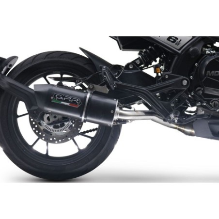 Scarico GPR Furore Evo4 Nero per Moto Morini Seiemmezzo Scr dal 2022 al 2024 omologato