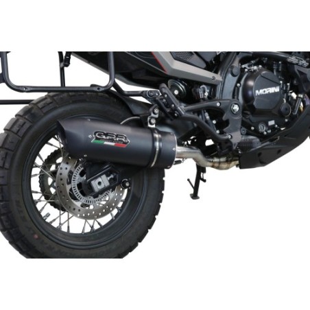 Scarico GPR Furore Evo4 Nero per Moto Morini X-CAPE 650 dal 2021 al 2024 omologato