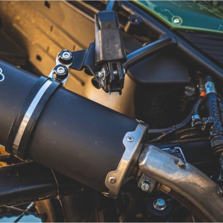 Scarico GPR Furore Evo4 Nero per Royal Enfield Himalayan 410 DIAM 42.5 dal 2017 al 2020 omologato