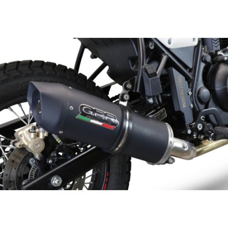 Scarico GPR Furore Evo4 Nero per Royal Enfield Scram 411 dal 2022 al 2024 omologato