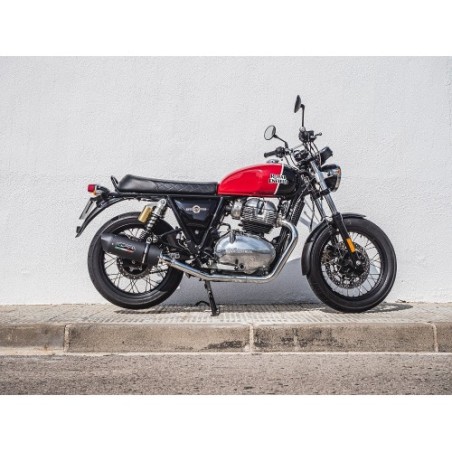 Scarico GPR Furore Evo4 Nero per Royal Enfield Interceptor 650 dal 2021 al 2025 omologato