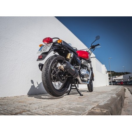 Scarico GPR Furore Evo4 Nero per Royal Enfield Interceptor 650 dal 2021 al 2025 omologato