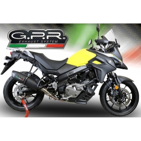 Scarico GPR Furore Evo4 Nero per SUZUKI V-Strom 650 dal 2021 al 2025 omologato