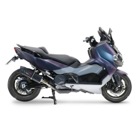 Scarico GPR Furore Evo4 Nero per Sym Maxsym TL 508 dal 2021 al 2024 omologato
