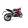 Scarico GPR Furore Evo4 Nero per Triumph Daytona 660 dal 2023 al 2025 omologato