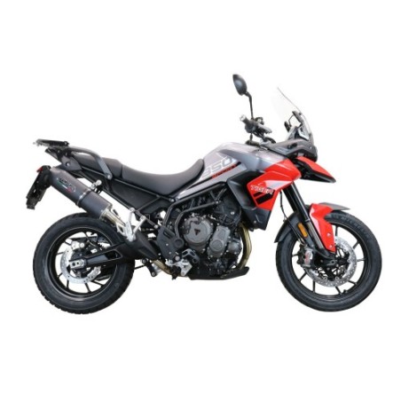 Scarico GPR Furore Evo4 Nero per Triumph Tiger 850 dal 2020 al 2024 omologato
