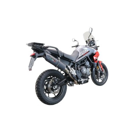 Scarico GPR Furore Evo4 Nero per Triumph Tiger 850 dal 2020 al 2024 omologato