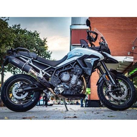 Scarico GPR Furore Evo4 Nero per Triumph Tiger 900 dal 2020 al 2023 omologato