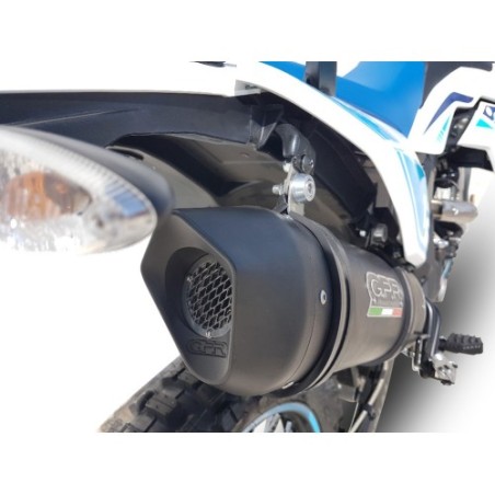 Scarico GPR Furore Evo4 Nero per UM Motorcycles Dsr SM - EX 125 dal 2021 al 2023 omologato