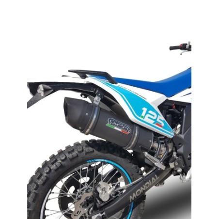 Scarico GPR Furore Evo4 Nero per UM Motorcycles Dsr SM - EX 125 dal 2021 al 2023 omologato