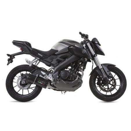 Scarico GPR Furore Evo4 Nero per YAMAHA Mt 125 dal 2017 al 2019 omologato