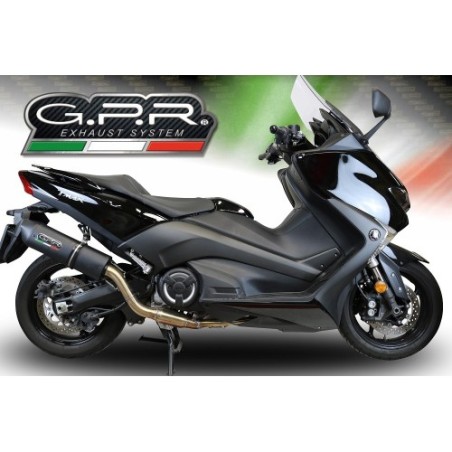 Scarico GPR Furore Evo4 Nero per YAMAHA T-Max 560 dal 2020 al 2021 omologato