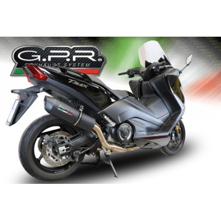 Scarico GPR Furore Evo4 Nero per YAMAHA T-Max 560 dal 2020 al 2021 omologato