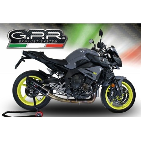 Scarico GPR Furore Evo4 Nero per YAMAHA Mt-10 dal 2016 al 2024 omologato