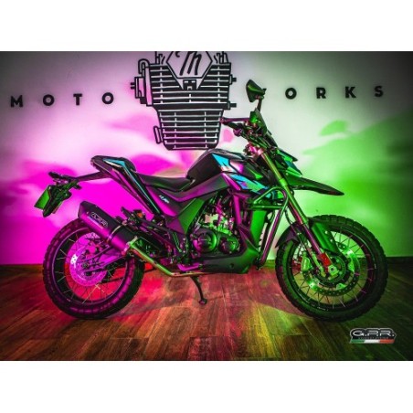 Scarico GPR Furore Evo4 Nero per Zontes Gk 125 dal 2022 al 2024 omologato