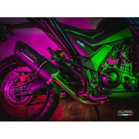 Scarico GPR Furore Evo4 Nero per Zontes Gk 125 dal 2022 al 2024 omologato