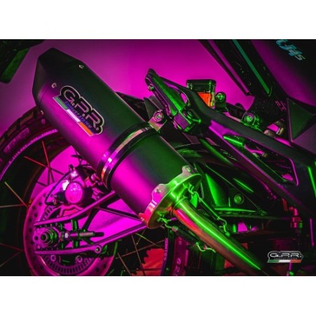 Scarico GPR Furore Evo4 Nero per Zontes Gk 125 dal 2022 al 2024 omologato